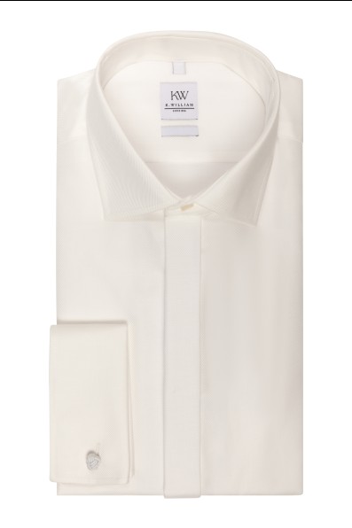 K.William ekrü duplamandzsettás ing / TWILL